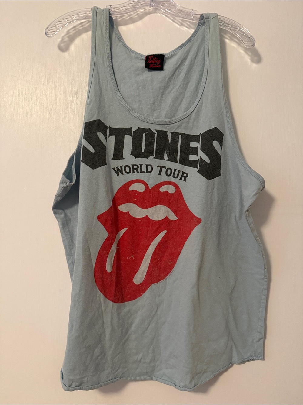 Rolling Stones World Tour Tank Red Tongue Plus 3x Top Concert Merch Logo Mouth